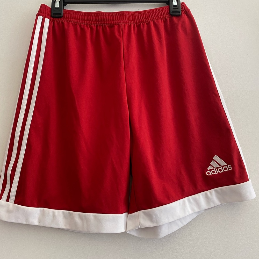 Red Adidas Kids Sport Shorts 🩳